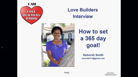 Dec 8 2018 IAMLB-Deborah O Smith How to set a 365 day goal