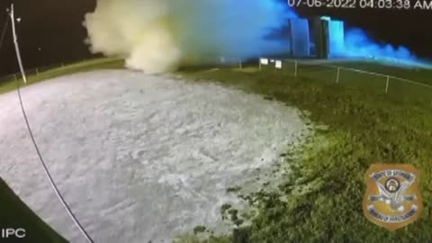 Georgia Guidestones explosion video