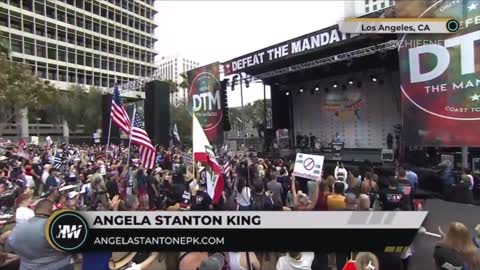 Angela Stanton King Calls Out the Hypocrisy of the Left at the Defeat the Mandates Rally