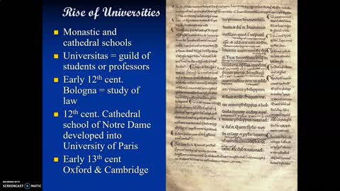 Medieval Origins of the University