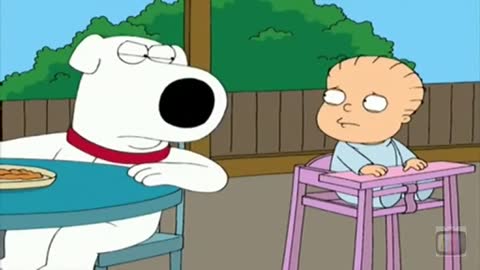 Family Guy - Brian yells at baby