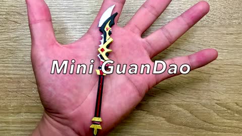 GuanDao - Part 3, (How to make/DIY) 4K, 迷你關刀, 미니 나이프, Мини нож, ミニナイフ, มีดขนาดเล็ก, மினி கத்தி