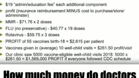 How much money are doctors making by vaccinating people?