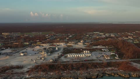 Aerial Footage of Marsh Harbor, Abaco