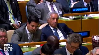 Former President Donald Trump addresses UN General Assembly in 2018