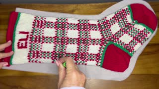 Lining a Knitted Christmas Stocking