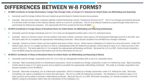 IRS Form W-8. Which One Do You Need?