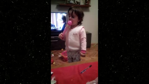 2 years old singing