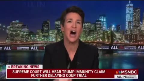 MSNBC's Maddow MELTSDOWN Over SCOTUS Trump Immunity Case