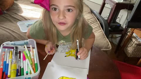 Khloe-Rose 2nd Grade Craft: Pikachu