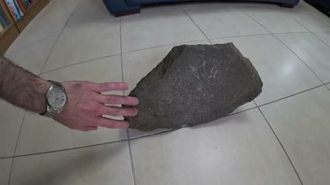 Part of a basalt millstone I brought the item to the Israel Antiquities Authority