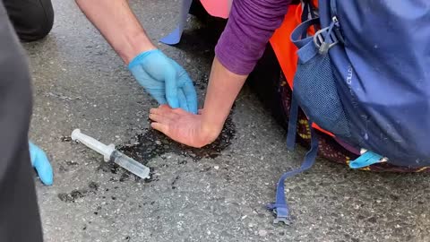 Climate Hoaxers Glue Themselves To The Pavement