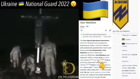 Ukrainian Nazis crucify russian soldier