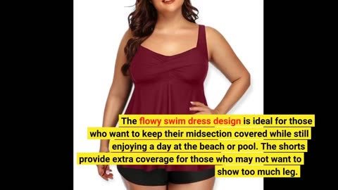 User Reviews: Aqua Eve Plus Size Two Piece Swimsuits for Women Tankini Bathing Suits Flowy Swim...
