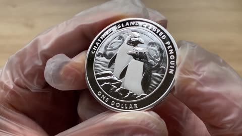 Chatham Island Crested Penguin 2020 New Zealand $1 1-oz Silver