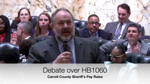 Maryland House of Delegates debate over legislation for Carroll County Sheriff pay raise - Mar 16th