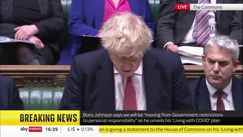 Boris Johnson announces the end of all remaining COVID restrictions for England