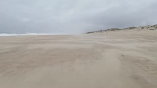 Sand Blowing in Wind