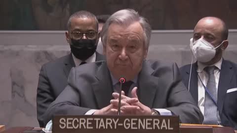 UN Secretary General: "President Putin, stop your troops from attacking Ukraine"