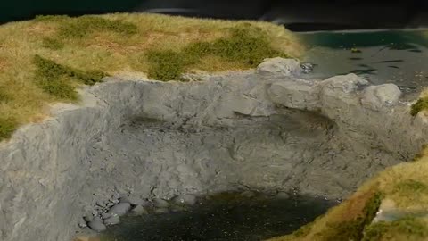 The waterfall sand table model is really exquisite, the ninth part.