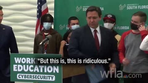 DeSantis 猛烈抨擊口罩劇院 / DeSantis slams the mask theatre