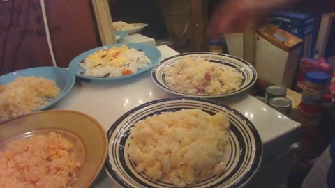 American Fried Rices and Decorated Steam Rice