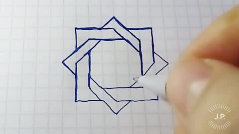 Simple doodle of an illusion