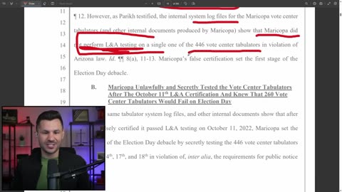 Gouveia: 5-9 Kari Lake filing alleges Maricopa falsified tabulator certification and lied about it