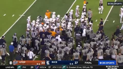 UTEP vs Rice heated moment after the game