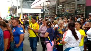 Vendedores ambulantes protestan en el centro de Bucaramanga