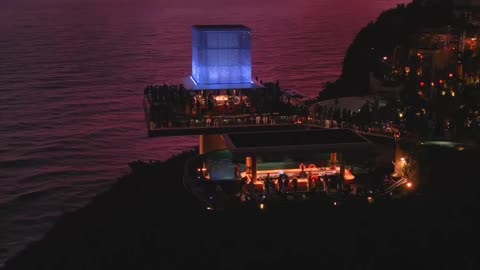Balinese night club with a gorgeous view of the ocean~Indonesia