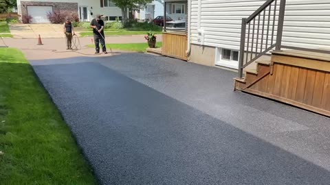 Professional Asphalt Spray Sealing: “The First Time Spray Sealed One” Top Coats Pavement Maintenance