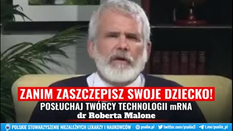 TWÓRCA TECHNOLOGII mRNA OSTRZEGA PRZED SZCZEPIENIEM DZIECI PRZECIW COVID-19