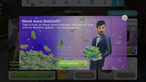 The Sims Mobile - Retirement Sim People + Task Completed