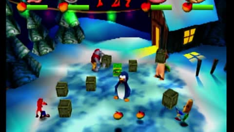 Crash Bash - Crate Crush Gameplay On Snow Bash