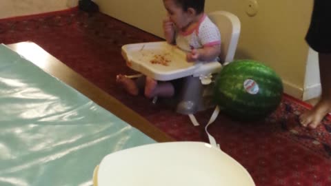 Cute Baby eating