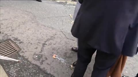 Video: Un hombre fue detenido tras intentar arrojar huevos contra Carlos III