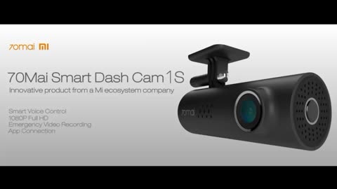 70mai Smart Dash Cam 1S, 1080P Full HD