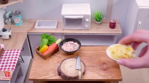 Nấu Ăn Mini - Làm Cơm Cuộn Hàn Quốc Tí Hon Cực Đơn Giản Trong Nhà Bếp Tí Hon - Kimpap Mini