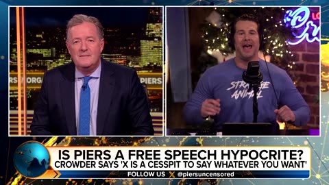 Piers Morgan vs Steven Crowder on Free Speech and Alex Jones