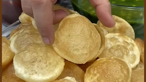 ASMR Pani Puri Crunch in Every Bite