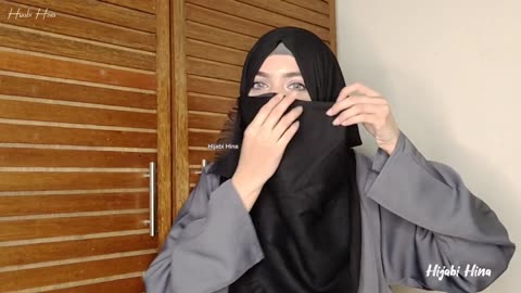 Black Elegant Hijab Style | School/College Girls Simple Hijab Look | Summer Hijab Style