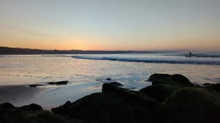 Sunrise at Capitola, California.