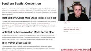 Final Predictions For 2023 Annual Southern Baptist Convention