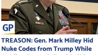 TREASON: Gen. Mark Milley Hid Nuke Codes from Trump While Holding Secret Calls with China – Then Armed Taliban with $80 Billion in US Weapons