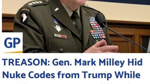 TREASON: Gen. Mark Milley Hid Nuke Codes from Trump While Holding Secret Calls with China – Then Armed Taliban with $80 Billion in US Weapons