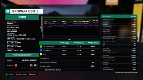 Forza Horizon 4 [Benchmark], RTX 4090, 4K