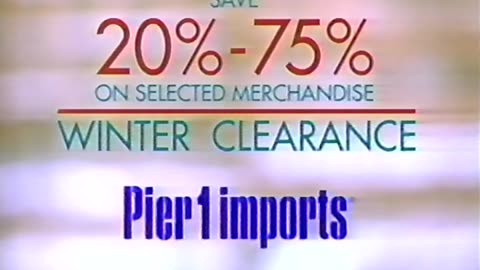 January 3, 1997 - Clearance Sale at Pier 1 Imports