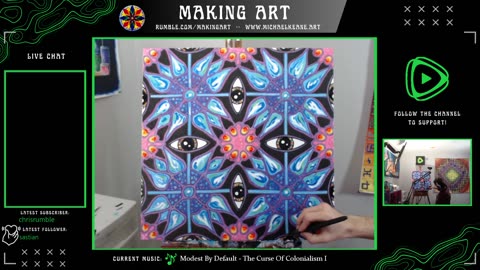 Live Painting - Making Art 12-20-23 - Creative Practice