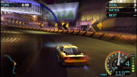 NFS Underground Rivals - Nitrous Run Event 4 Bronze Difficulty(PPSSP HD)